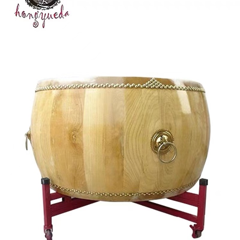 椿木鼓白茬大鼓战鼓原木色鼓寺院鼓