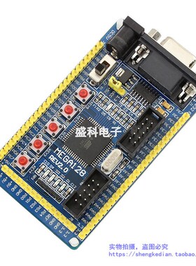 ATMEGA128核心小型系统开发板 AVR ATMEVGA编程开发板