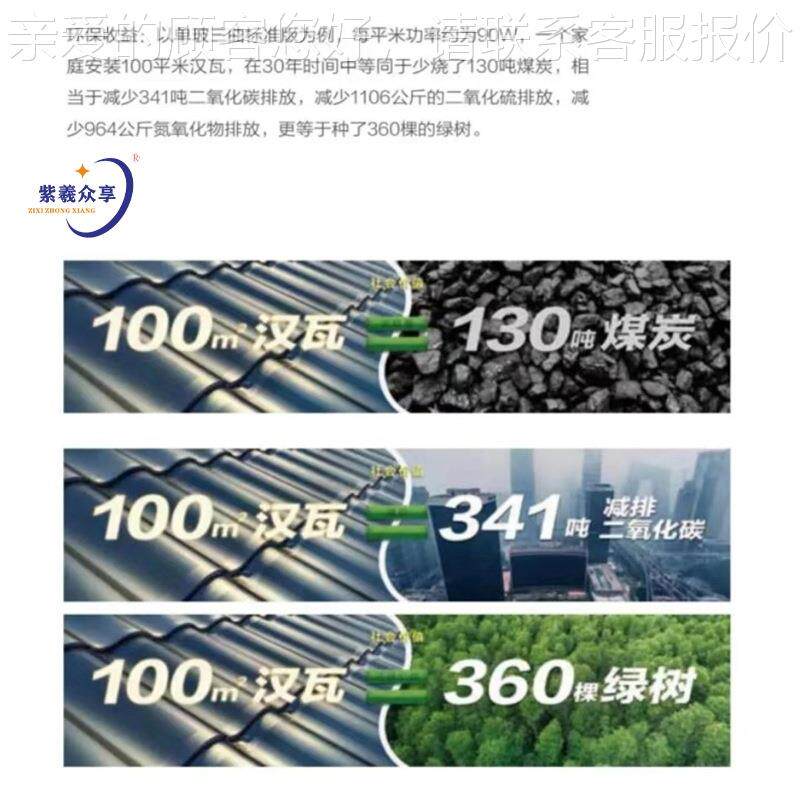 汉瓦 光曲面瓦 3武汉光伏发电伏 309光伏组件 片1方弧形平太阳能