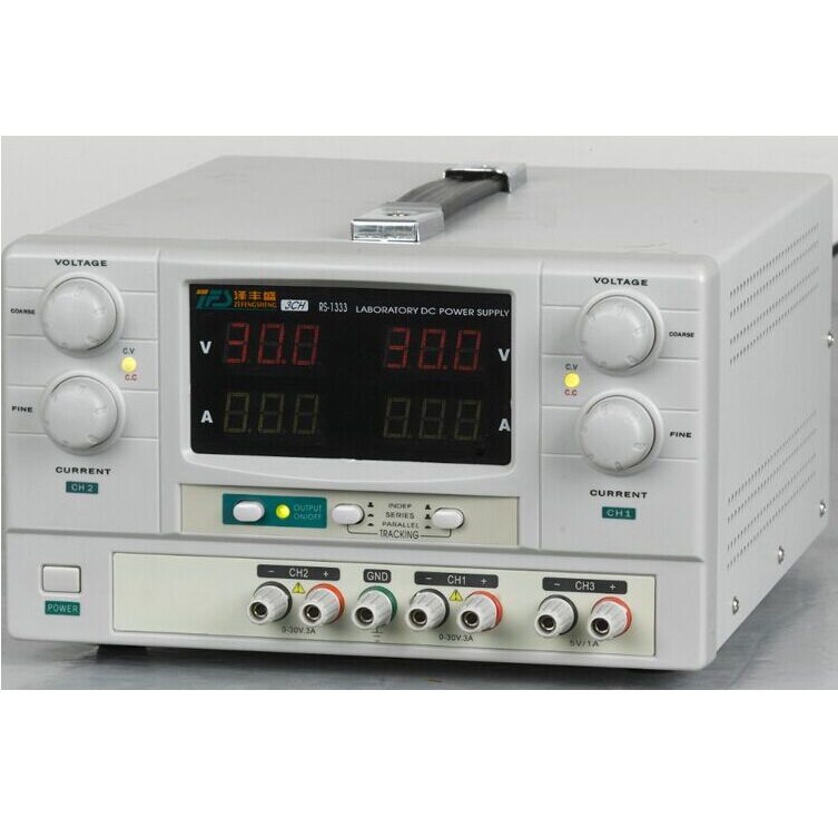 供应泽丰盛/南燕RS1335三路直流稳定电源两路0-30V/5A(图)