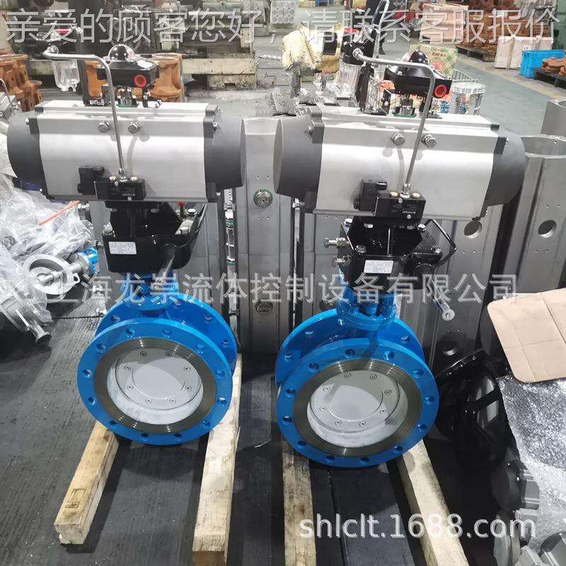 D64H气动硬3阀切987密封蝶阀 不锈钢气动断 蒸汽法兰蝶阀