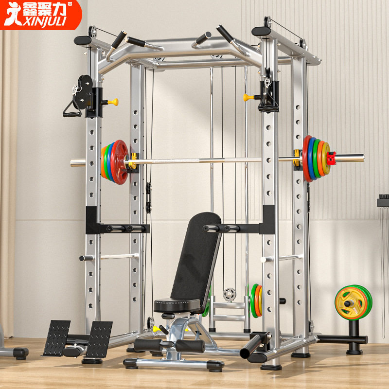 多功能龙门架家用综合健身器材专业卧推深蹲引体飞鸟一体架举重架