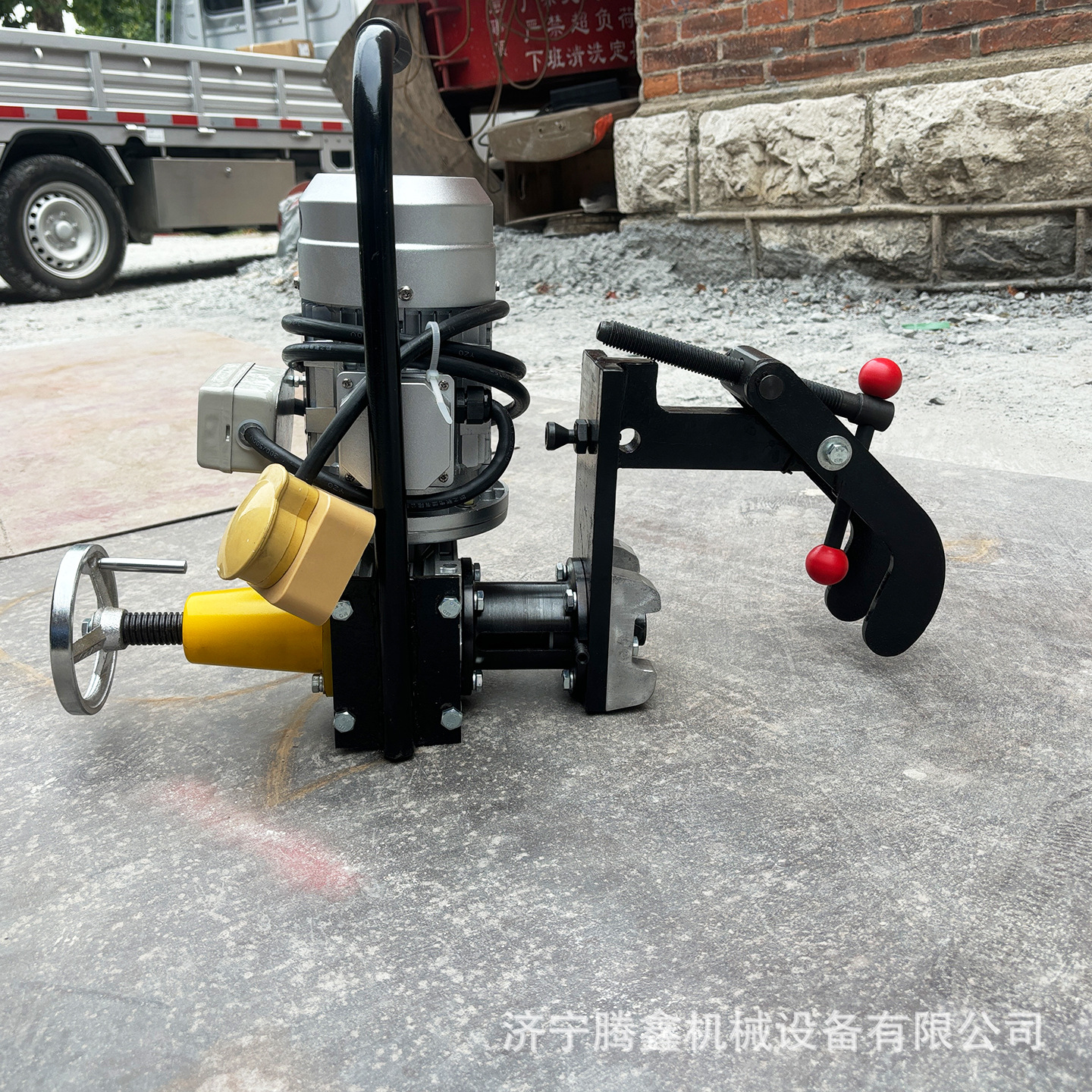 腾鑫 电动轨道开钻眼 DGZ-23轻轨穿孔作业麻花钻孔 钢轨钻孔机