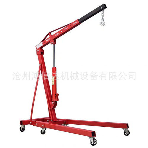 折叠小吊机液压汽车发动机吊架引擎起重吊机2吨3吨汽修移动吊车