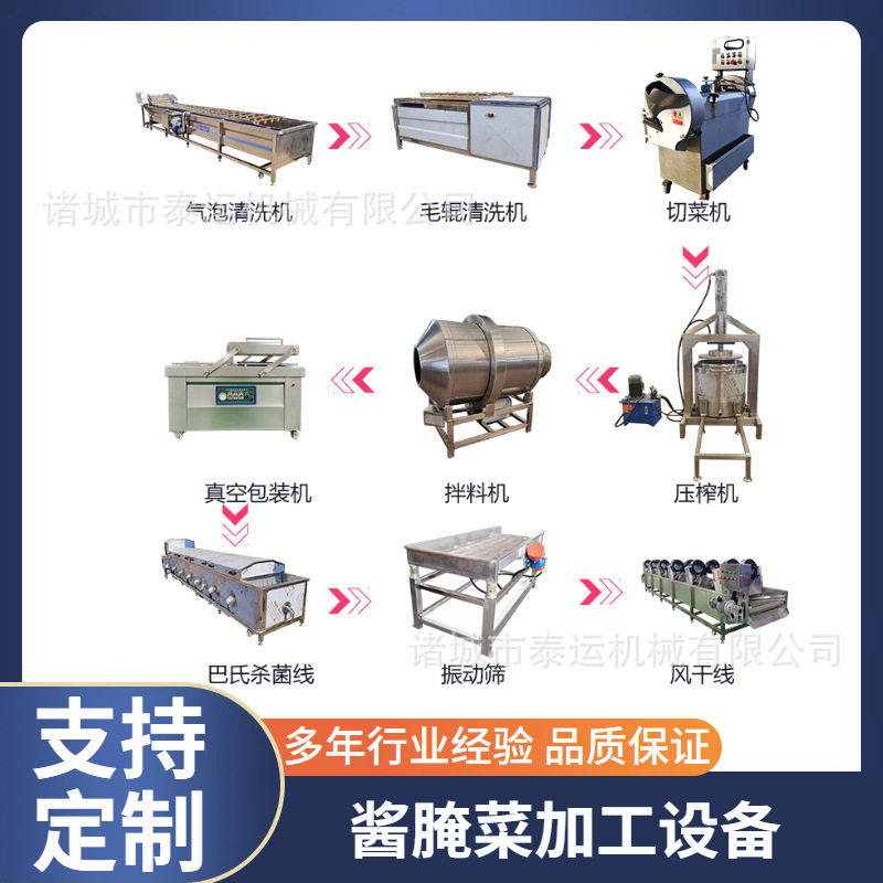 五香桔梗加工设备腌制蔬菜成套机器桂花大头菜生产线五香冬瓜设备