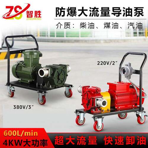 大流量抽油泵  柴油汽油防爆自吸24V/220V/380V遥控起停油泵