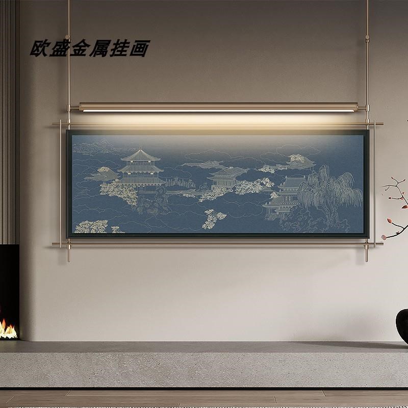 定做中新客厅饰装画过沙发背景墙B挂画面餐厅壁酒画店式会所道金