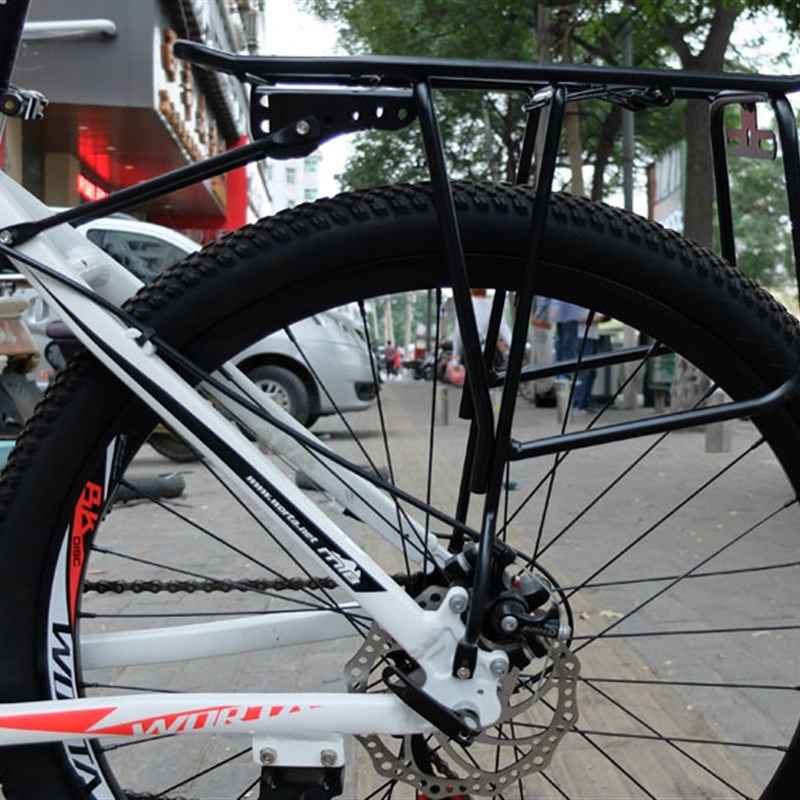 14-26寸货架折叠车山地自行车载人后尾架避M震车衣架20寸加高衣架