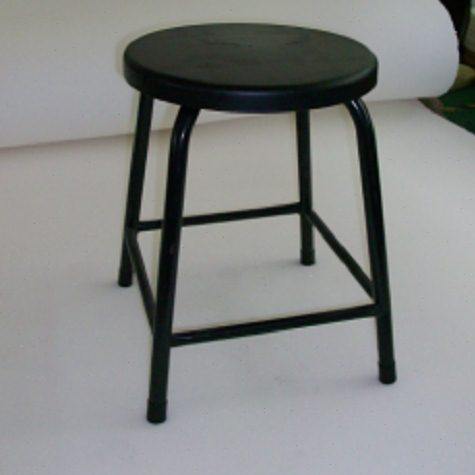 防静脚电圆凳子 防静电四脚加固圆凳 黑色塑料四个铁管450mm椅子