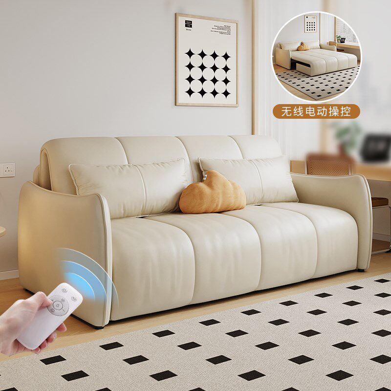 智能电动沙发床一体两用现代简约小户型客厅双人可伸缩多功能沙发