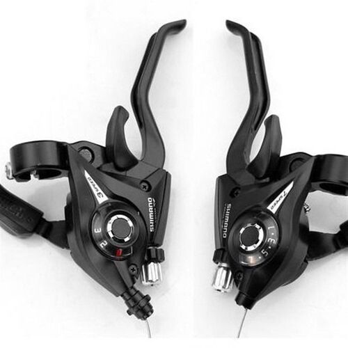 自行车山地车刹车把变速器自行车连体指拨H21速24速左3速右7速8速