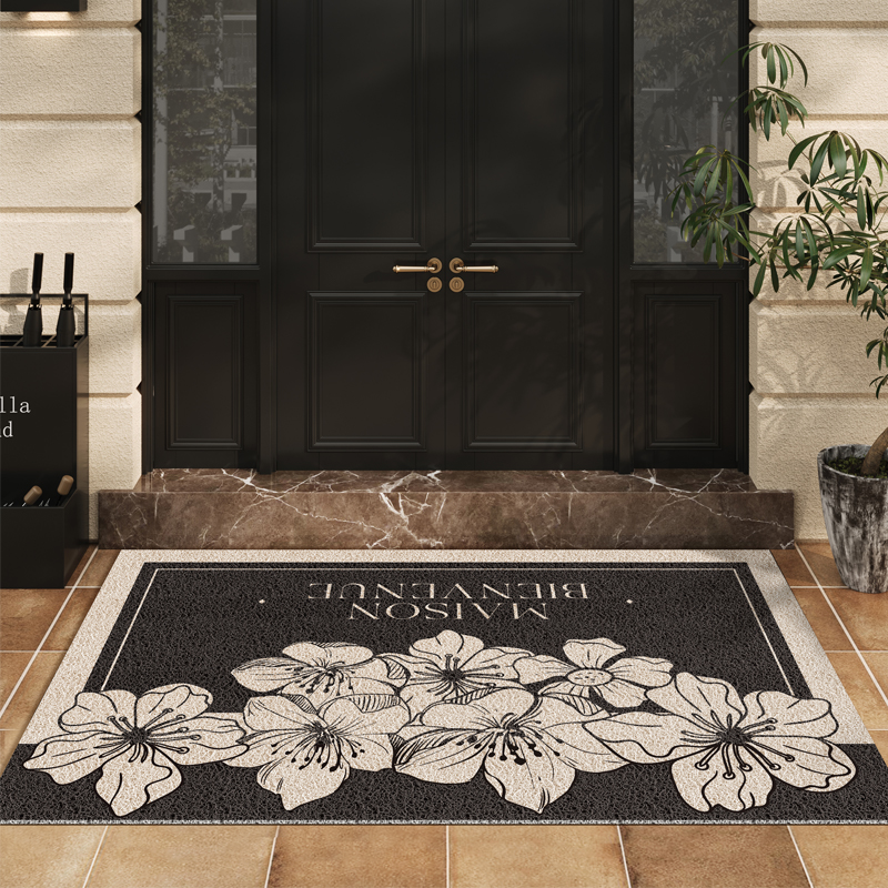 高级感入户门地垫家用耐脏除尘垫丝圈门外地毯大门口脚垫门垫进门