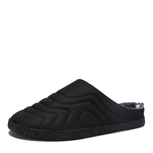 老人棉拖鞋男冬季加绒保暖中老年爸爸室内防滑防水半拖鞋大码47码