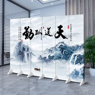 定制LOGO办公室屏风隔断墙简约客厅饭店包间遮挡隔间挡板移动双面