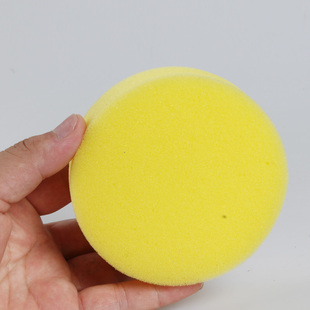 黄海绵块皮鞋清洁专用海绵汽车打蜡泡沫绵块皮具上油擦鞋油圆海绵