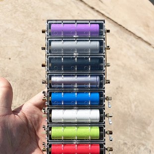 新款DIY18650免焊接电池盒可拼接12v单节串并联21700大电流带盖子