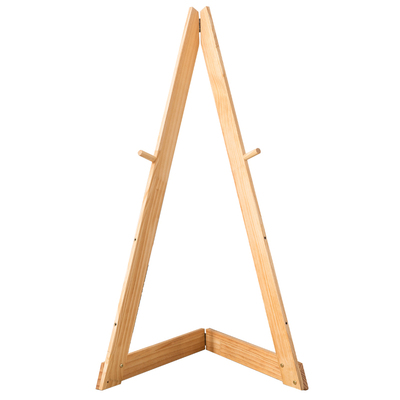 户外折叠展架立式落地式海报KT板展示架广告架服装店门口实木