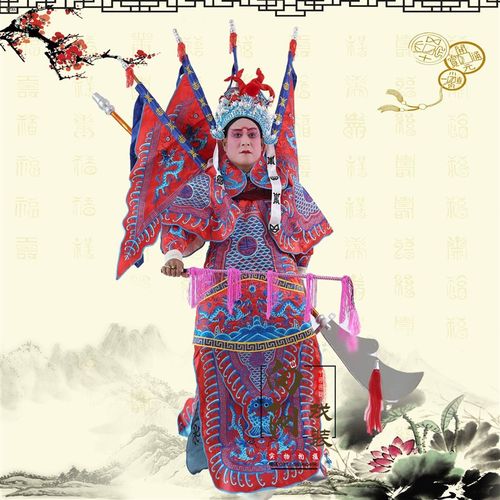 京剧豫剧婺剧 戏曲戏o剧舞台 服装用品 武生将军男大靠 电男靠