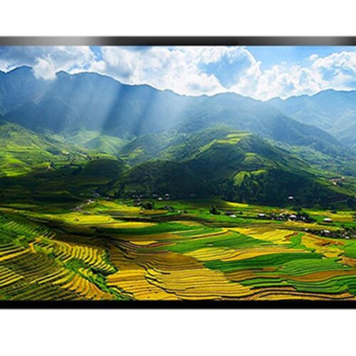 包邮红金叶120寸16:9金属P硬幕画框投影幕布