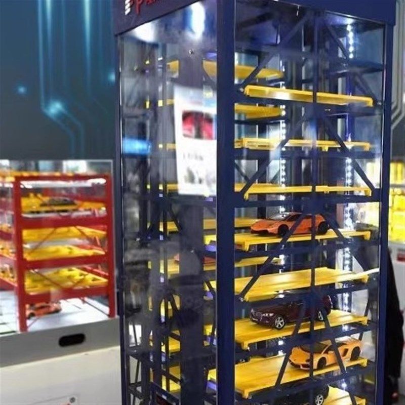 订做无现货立体车库模型 智能动态停车场模型 智慧交通沙盘模型