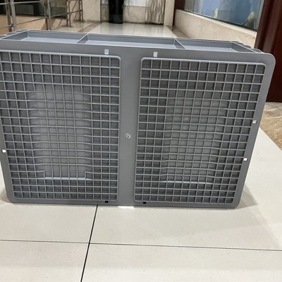 4621灰色物流箱周转箱600400210塑料箱子600400200转运筐