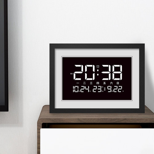 电子钟表挂钟客厅书房摆放式迷你led灯数字夜光桌面摆台时钟摆件