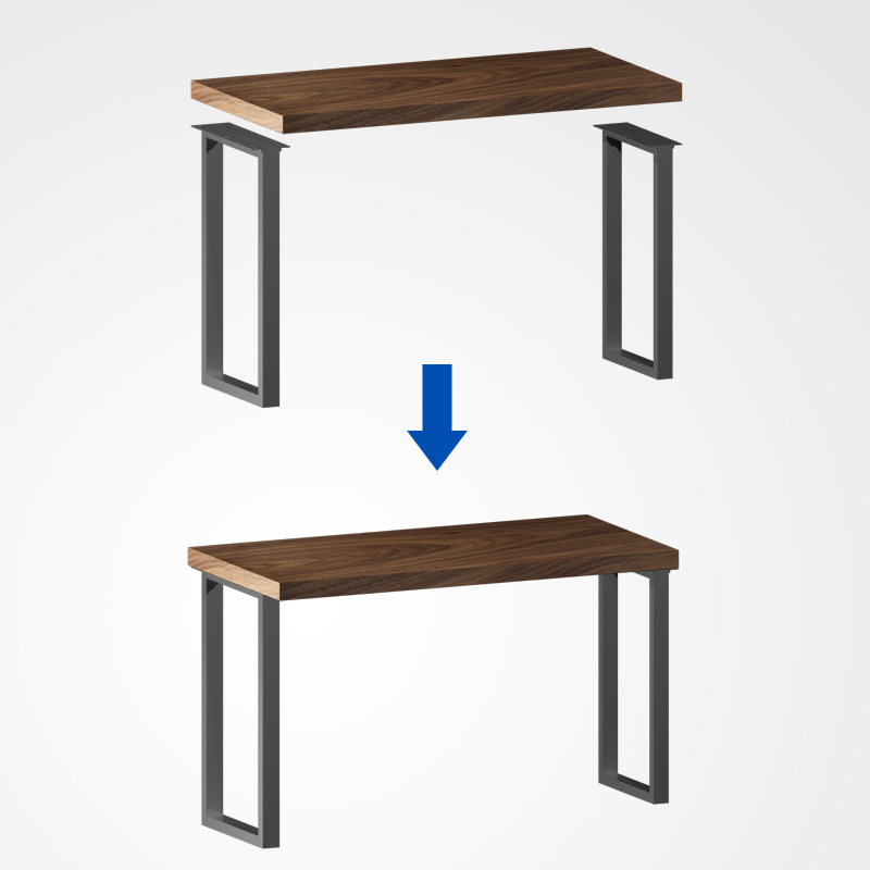 办公桌腿支架书桌支撑架岩板茶桌脚餐桌架子茶几脚架铁艺台脚底座