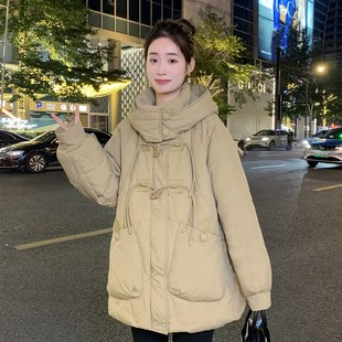 A字版宽松羽绒服女中长款小个子胖mm孕妇加肥加大200斤韩版特大码