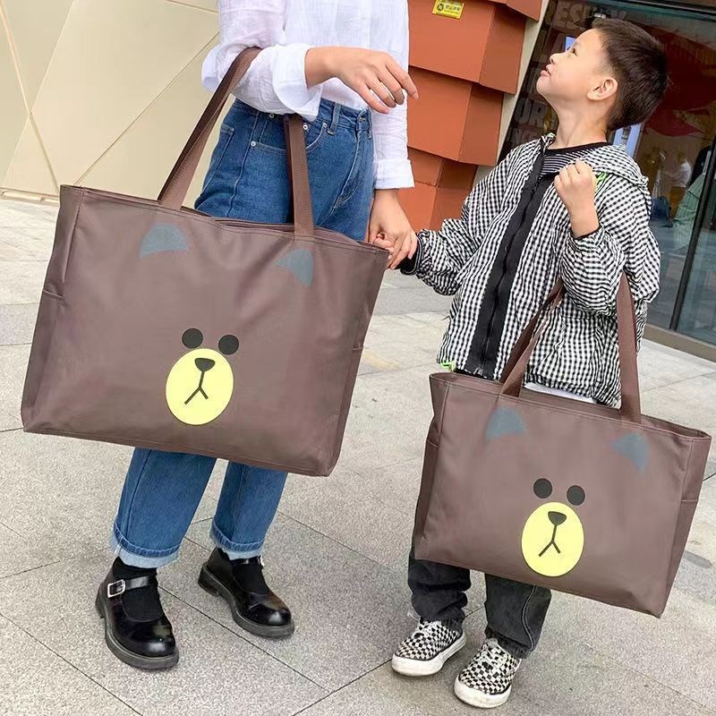 旅行包袋可爱轻便大容量女手提旅游包包帆布短途行李袋子便携学生