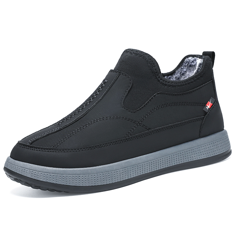 双星新款冬季中老年防寒保暖防水高帮雪地靴加绒加厚男士棉鞋爸爸