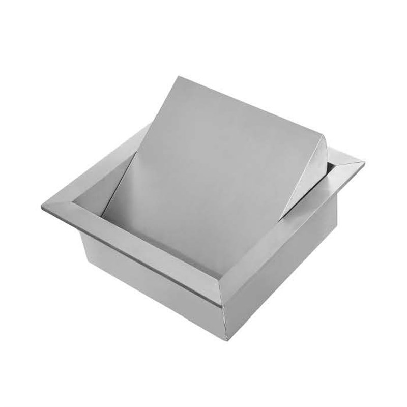 新款定制304不锈钢厨房台面嵌入式垃圾桶盖子 卫生间方形圆形摇盖