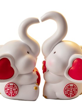 新婚礼物送新人情侣摆件结婚客厅家居装饰品婚房布置闺蜜订婚礼品