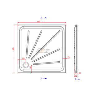 房车化妆室底座600x600小号化妆室地池隐藏式 配件 淋浴盘房车改装