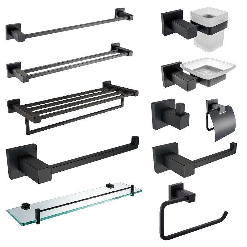 贝西打孔浴室挂件套装黑色衣钩简约304不锈钢毛巾杆肥皂碟漱口杯,家装主材,卫浴五金组合套装/挂件套餐,淘宝优惠券,粉丝福利购,淘宝优惠卷