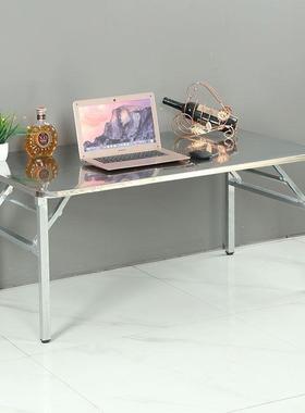 特厚叠户外折折桌桌子夜市商烧用烤家用摆AZY摊方桌叠餐桌不锈钢桌子