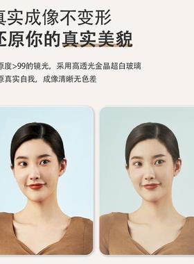 UVU法式奶油风化家用穿镜衣网生红落地镜挂墙妆异形镜子女卧室全