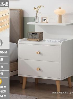 实木约床简头柜用小型现代床边置柜简易家收纳储物柜卧室物QZC架