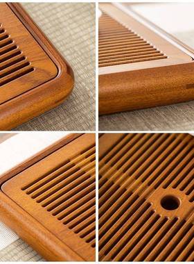 20泡25新款电木款茶盘实木用客厅小号干储ATZ水式极茶台家凯