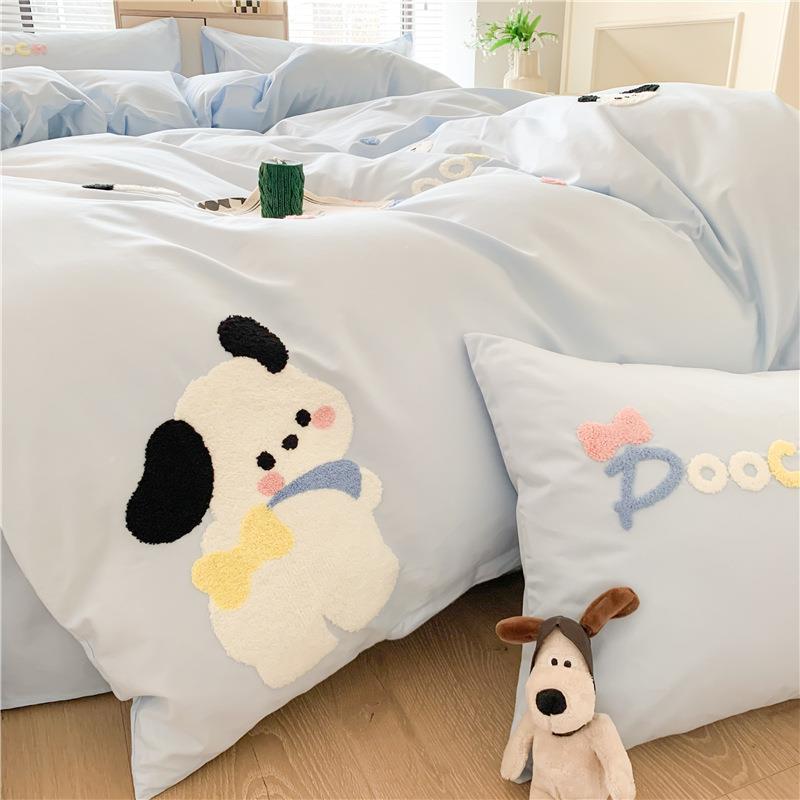 类卡通纯棉上四件套全A棉202款5新男孩儿童SL床学生宿舍床单三件