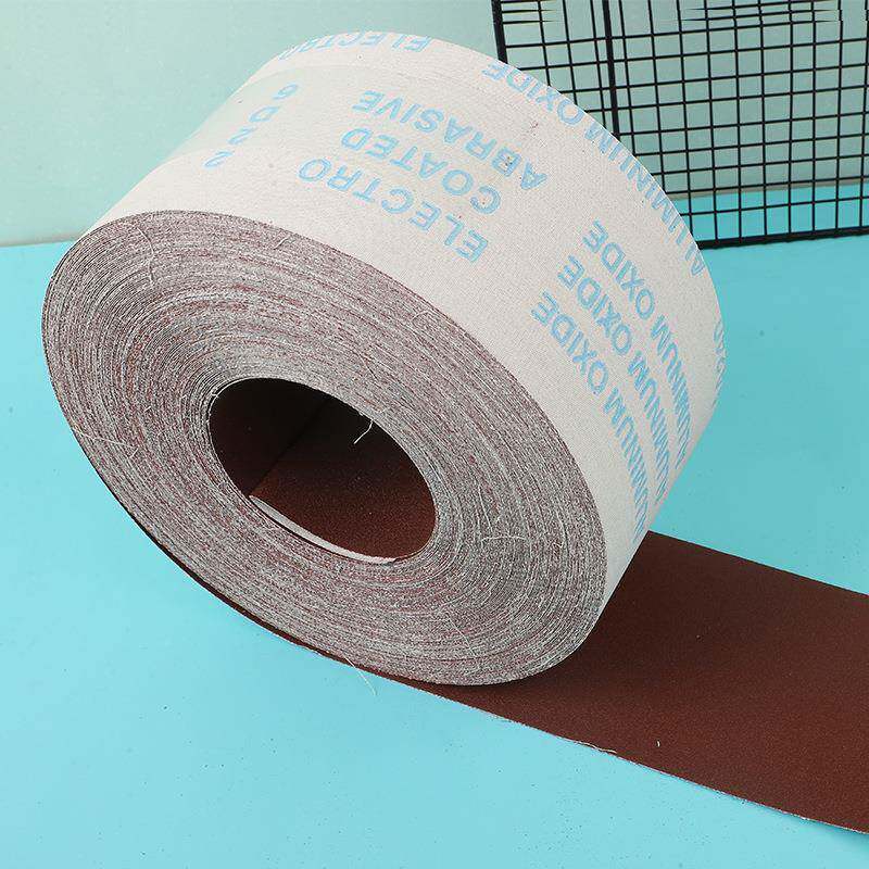 厂家直打AHP供撕砂纸背绒软布卷砂手布卷磨布木工砂卷4砂寸4.5