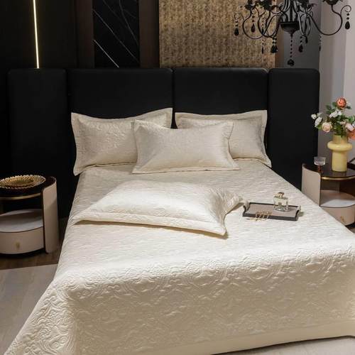 5144492025款爆纯色06兰精天丝大简欧床版盖三件套