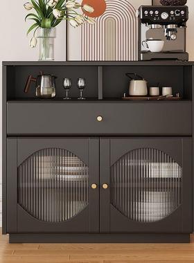 实木餐柜现代简约储物置物柜厨房轻边奢茶水纳柜餐厅储斗TZG物柜