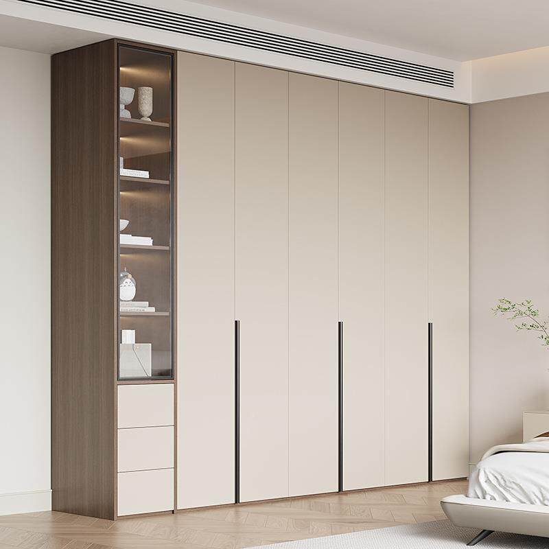 新BTS519实木衣连书桌一体组合学家用卧室小户型2024款转角带柜习