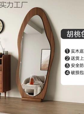 LSQ新款中古全身镜家感镜用落地异形网红镜壁试挂穿衣镜卧室衣镜