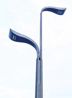 LED路电灯智慧路灯景观灯高杆臂灯庭灯VUJ市院政单双臂路灯杆深圳