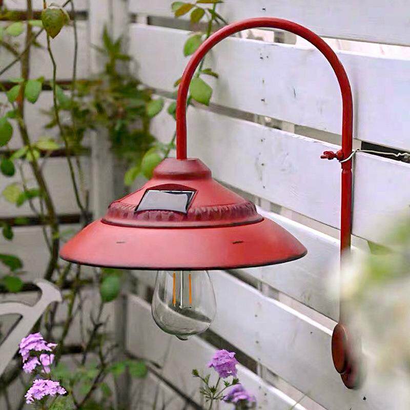 古简灯约防水户灯外别墅花园庭院铁艺1复太阳能壁装饰氛围灯感应