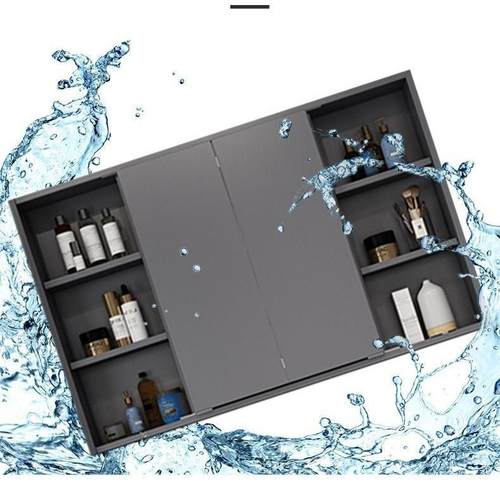 智妆能推拉折叠风镜水镜镜柜木卫生560间收纳储物柜化镜挂墙实式