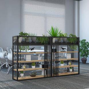 饰loft架绿植 饰断网自选隔红断餐厅装 新款 铁艺矮隔办公屏风隔断装
