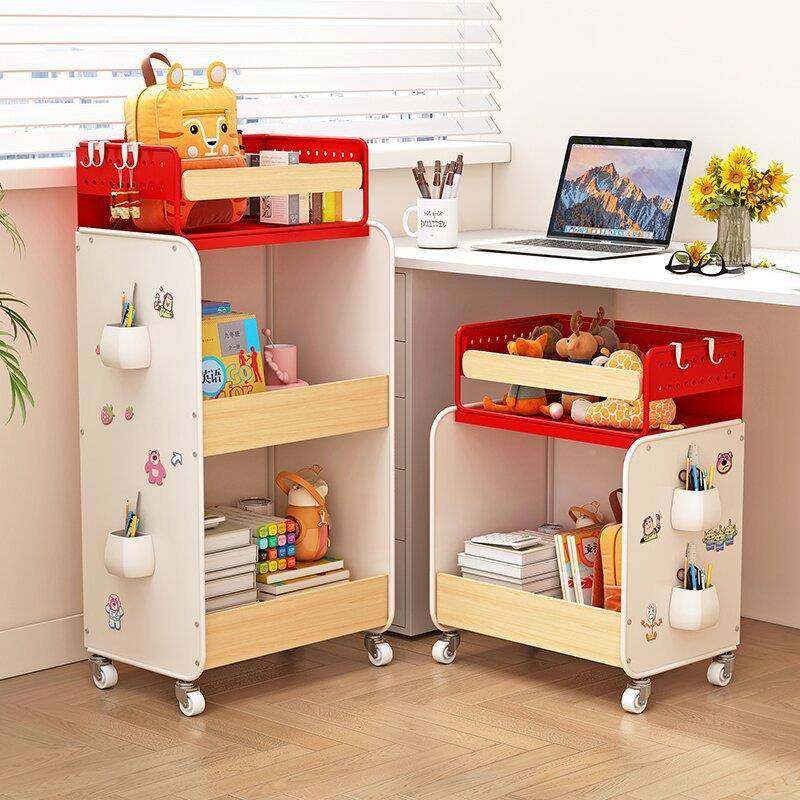 置纳物架ZXW多层收架带轮可移小车抽动拉式桌下放课本书包置物推,收纳整理,书桌收纳置物架,淘宝优惠券,粉丝福利购,淘宝优惠卷