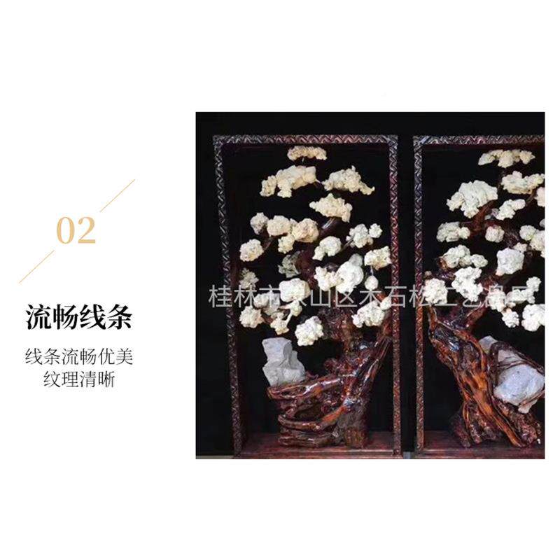 卧室装饰工艺品酒摆花开件富摆贵屏风商务家居客厅件大厅店摆件